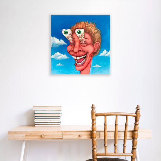 Heart Eyes Canvas Wall Art - Pie Bros