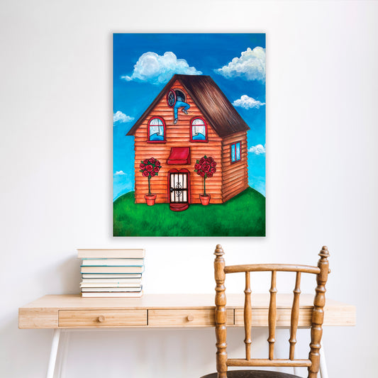My Home Is My Head Wall Art - Pie Bros