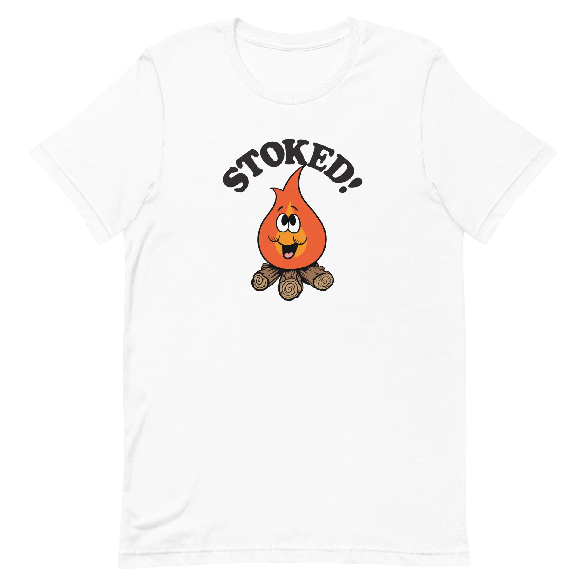 Stoked Campfire Funny T-shirt - Pie Bros
