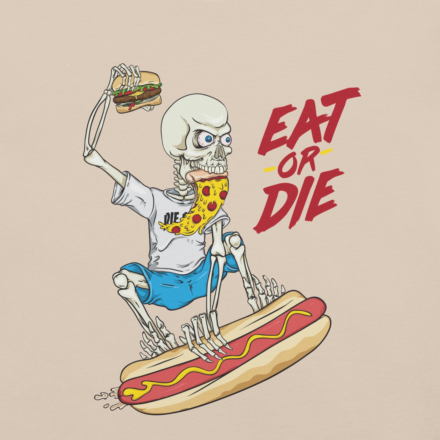 Eat or Die Graphic Tee - Pie Bros