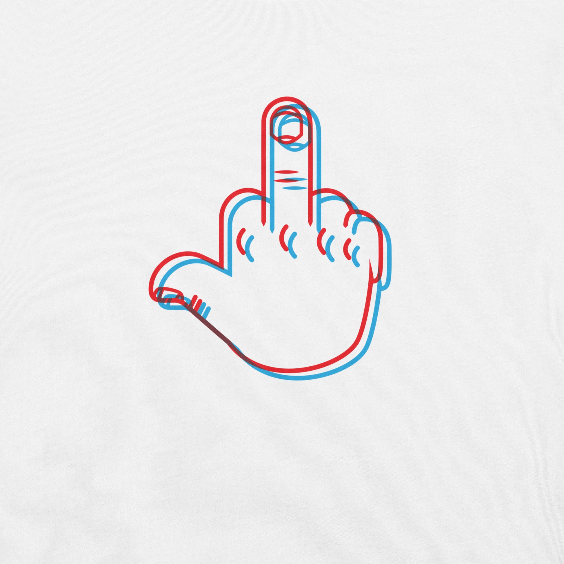 Flip Off in 3D Graphic Tee - Pie Bros