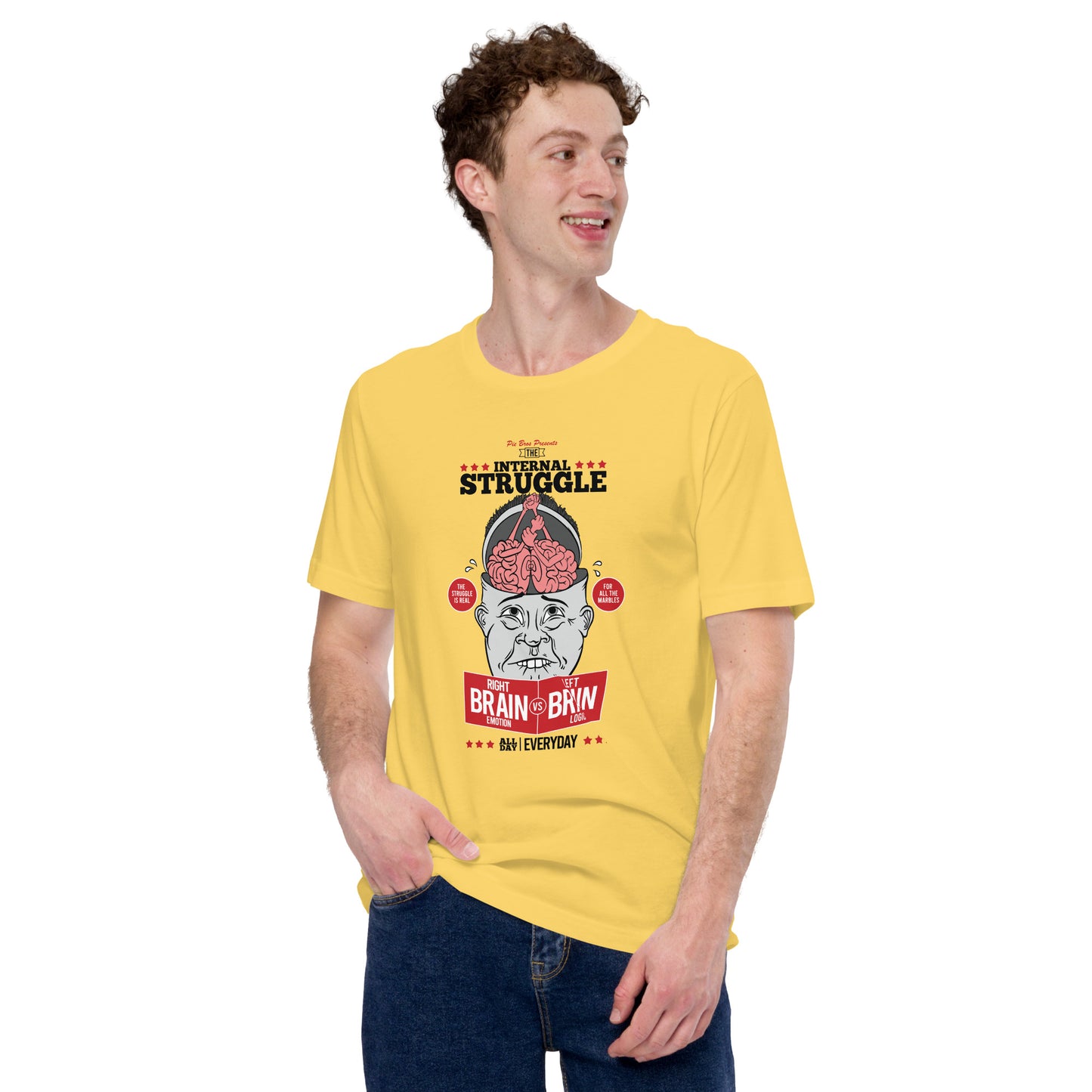 Internal Struggle Crazy T-shirt - Pie Bros