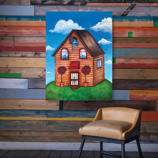 My Home Is My Head Original  Painting - Pie Bros