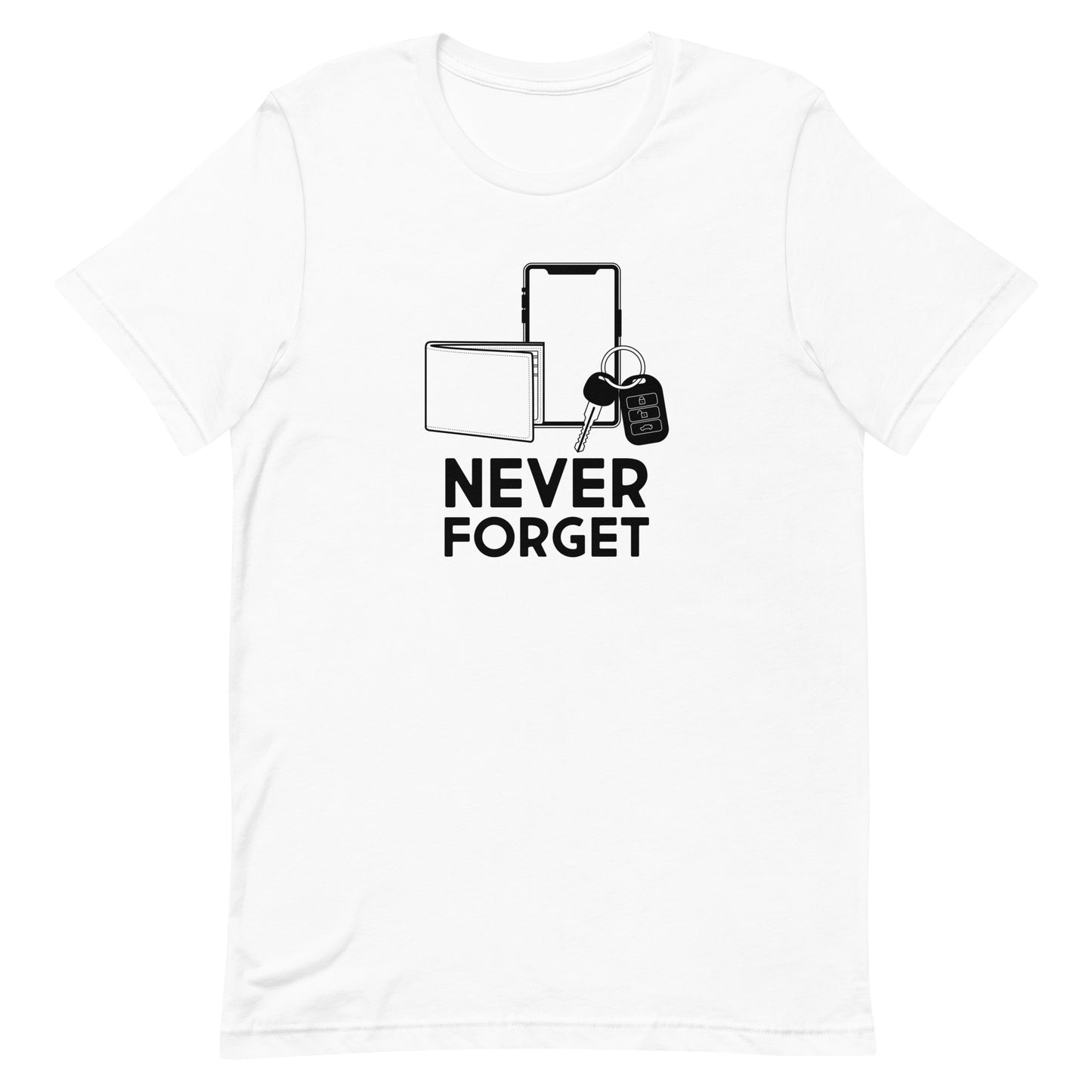 Never Forget Funny Graphic Tee - Pie Bros