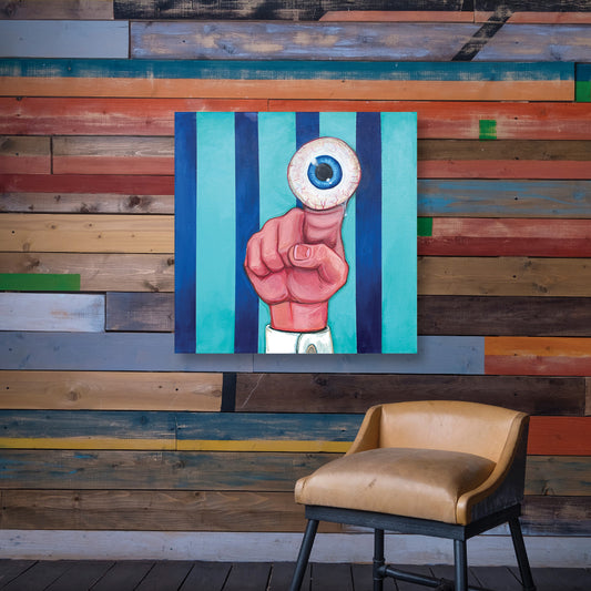Point and Stare Original Painting - Pie Bros