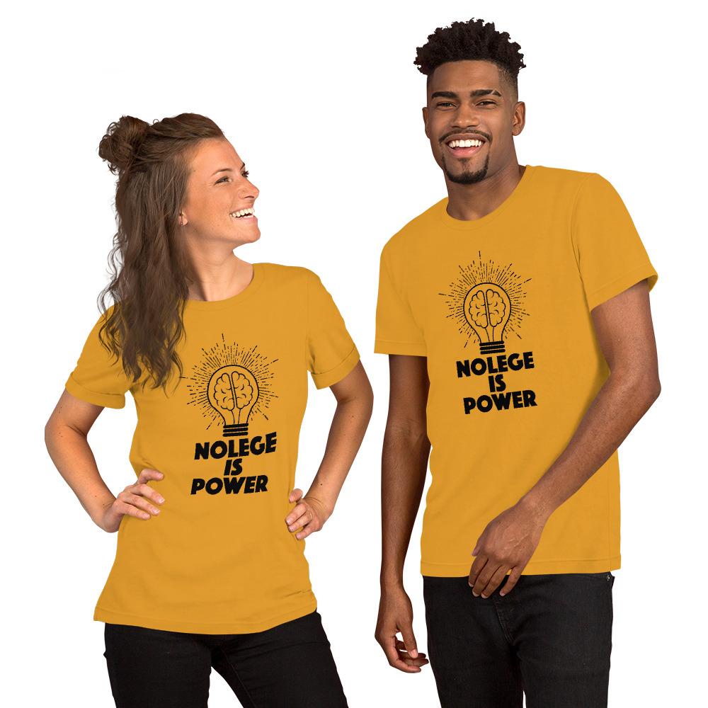 Knowledge is Power T-shirts for Guys and Girls - Pie Bros T-shirts
