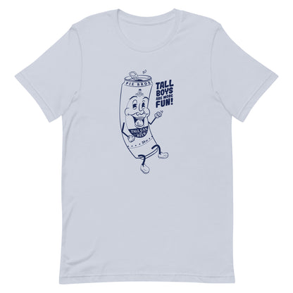 Tall Boys Beer Drinking Graphic Tee - Pie Bros 