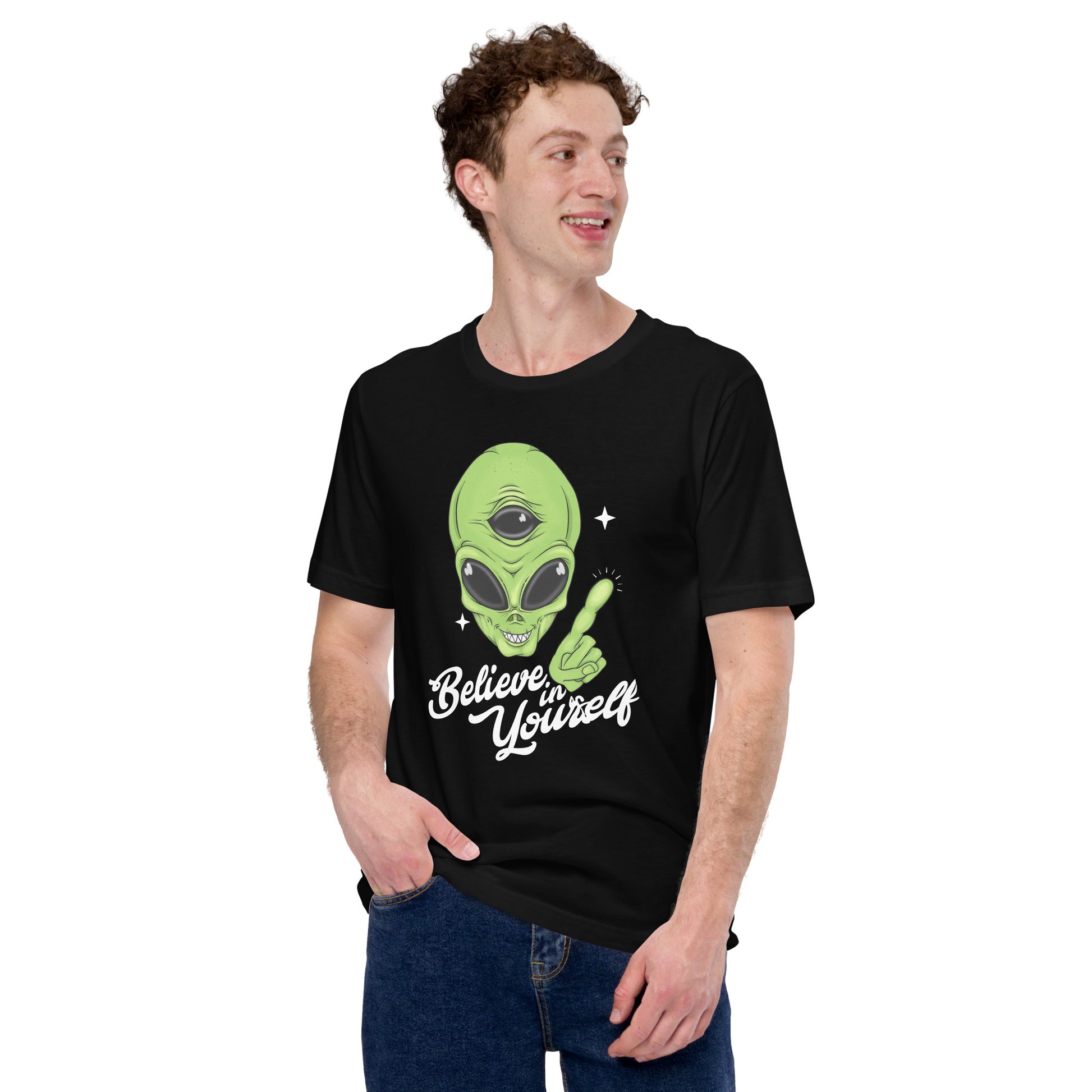 Believe in Your Self Alien Graphic Tee - Pie Bros 