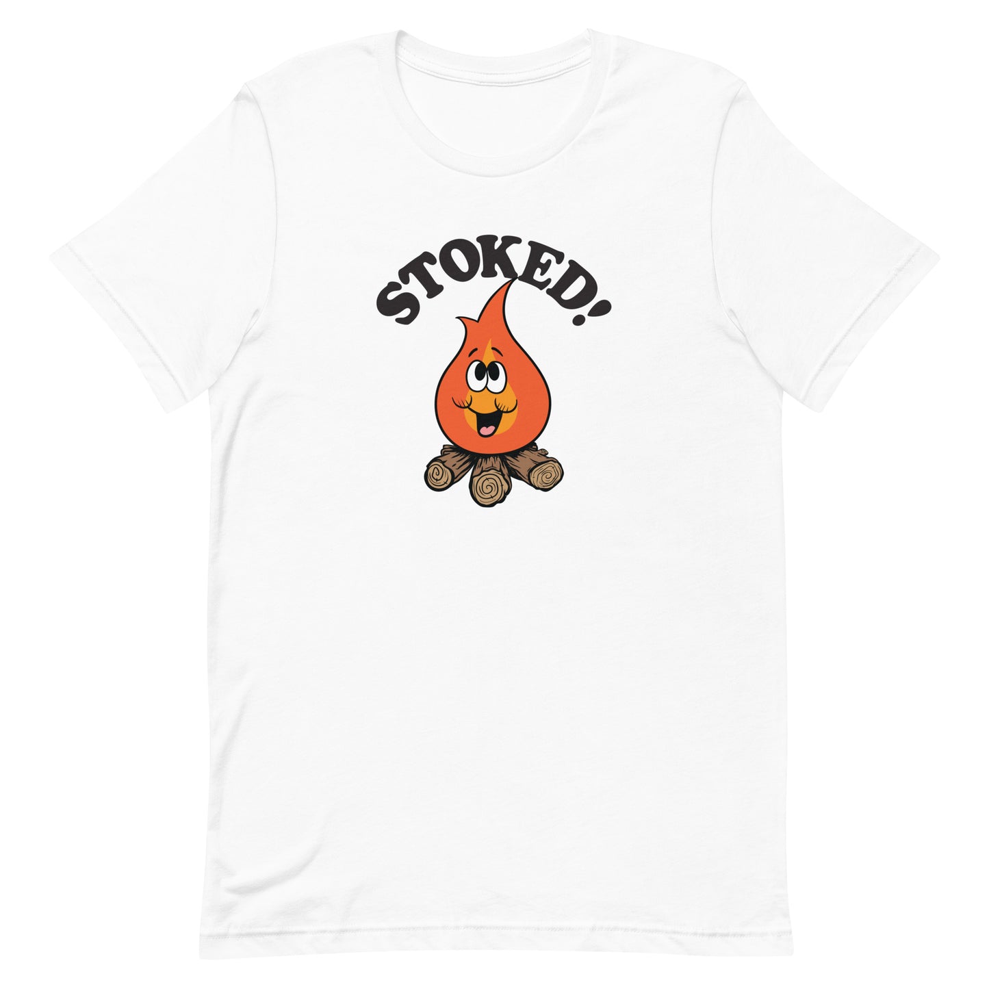 Stoked Campfire Funny T-shirt - Pie Bros 