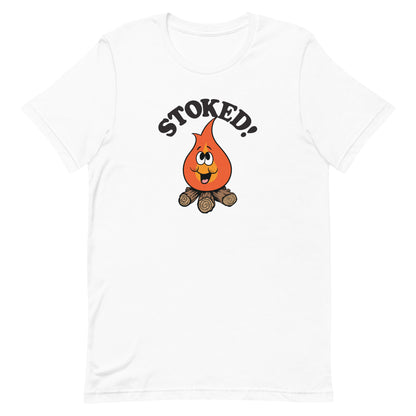 Stoked Campfire Funny T-shirt - Pie Bros 