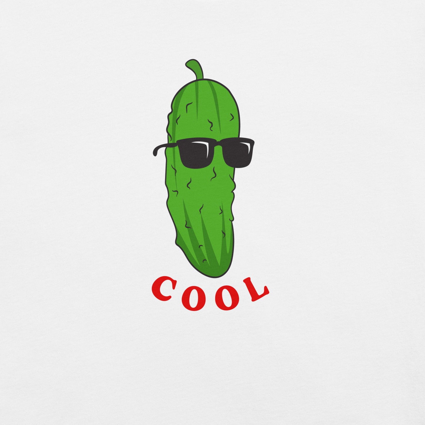 Cucumber with Sunglasses Cool T-shirt - Pie Bros