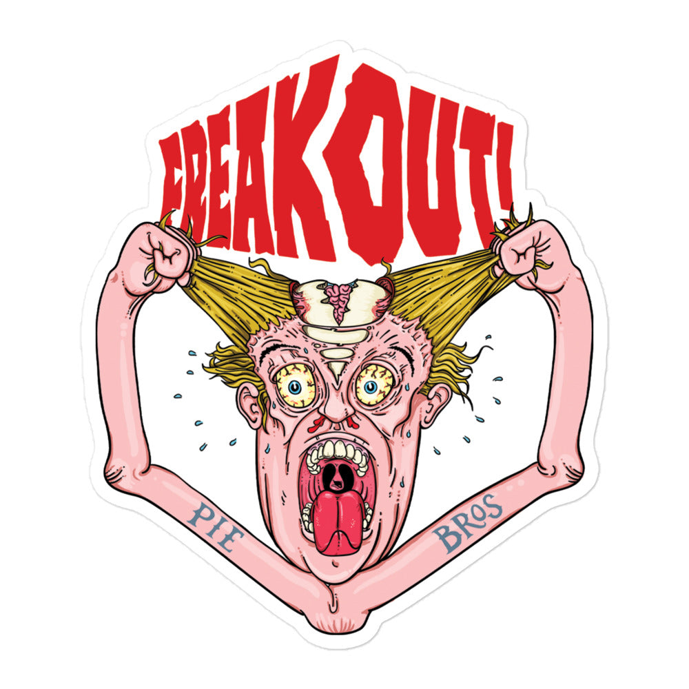 Freakout Sticker - Pie Bros