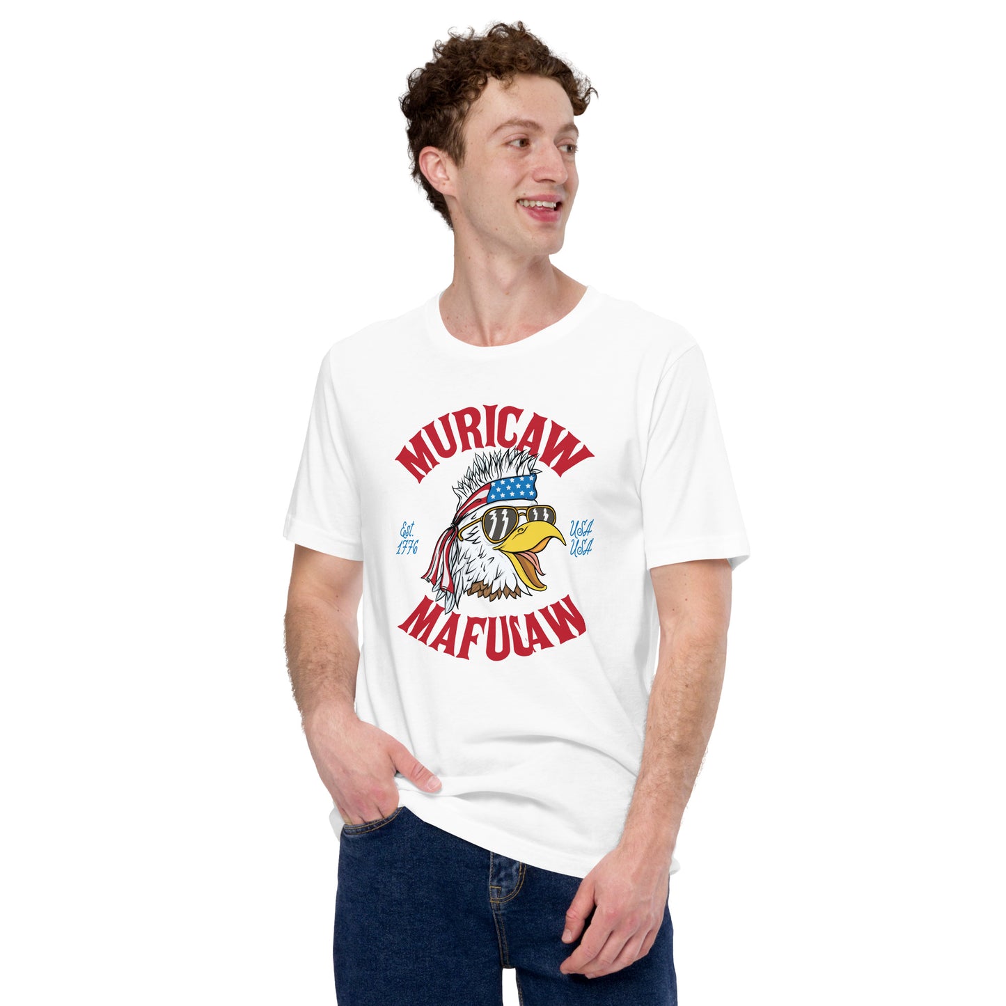 Murica Eagle with Mullet Tee - Pie Bros