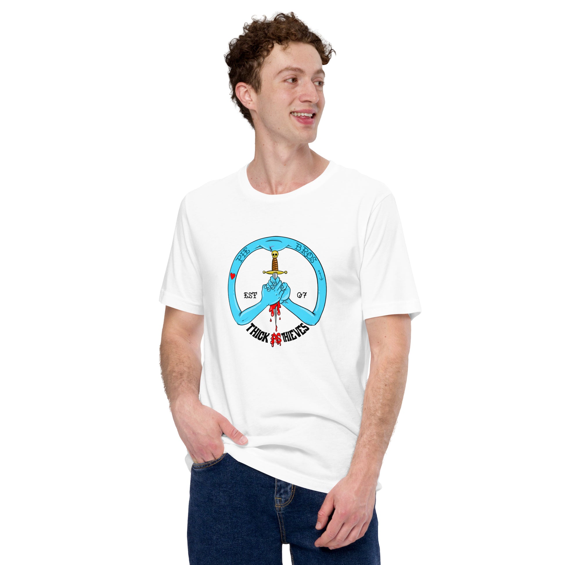 Peace Sign Graphic Tee - Pie Bros