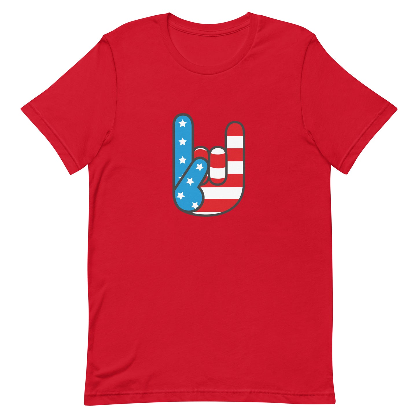 USA Rock Hand On Graphic Tee - Pie Bros