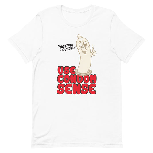 Use Condom Sense T-shirt - Pie Bros