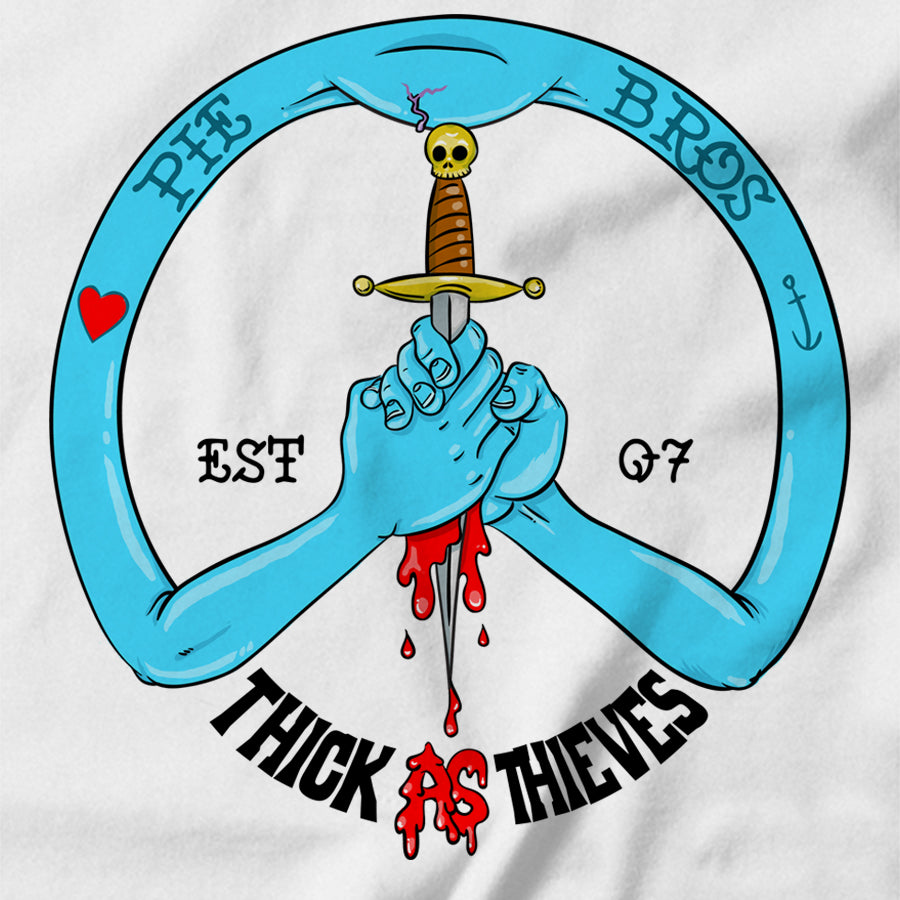 Peace Sign/Blood Brothers T-shirt - Pie Bros