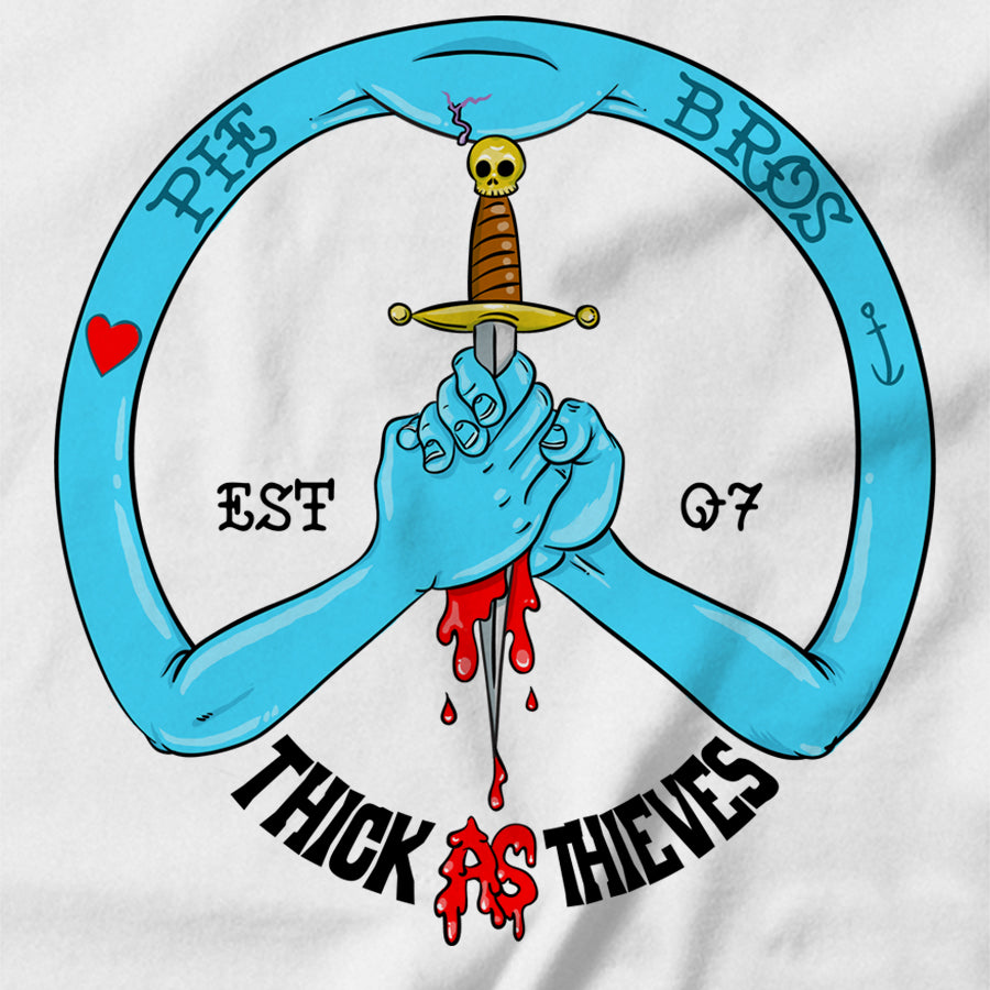 Peace Sign/Blood Brothers T-shirt - Pie Bros T-shirts