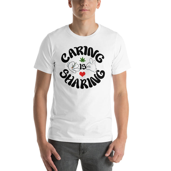 Caring is Sharing Stoner T-shirt - pie-bros-t-shirts