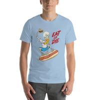 Light Blue Eat or Die T-shirt - Pie Bros T-shirts